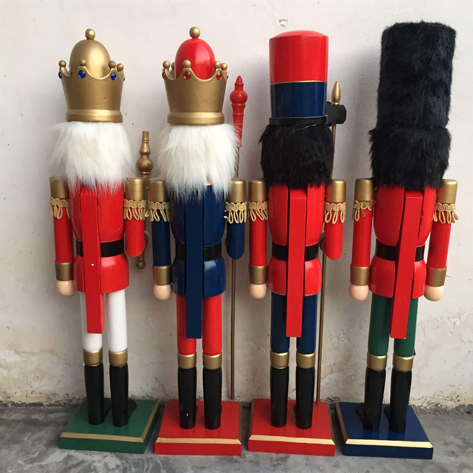 Amazon.co.jp: 4 個くるみ割り人形の王と兵士のクリスマスの装飾 60