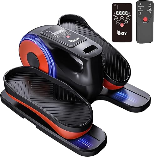 Máquina elíptica para debajo del escritorio, elíptica eléctrica debajo del escritorio para personas mayores, mini equipo de ejercicio elíptico para