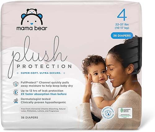 Miniatura 15 de Marca Yaxa - Mama Bear Pañales de Protección Suave - Talla 5, 31 Unidades, Pañales Desechables Premium Hipoalergénicos para Bebé, Blanco y Cloud