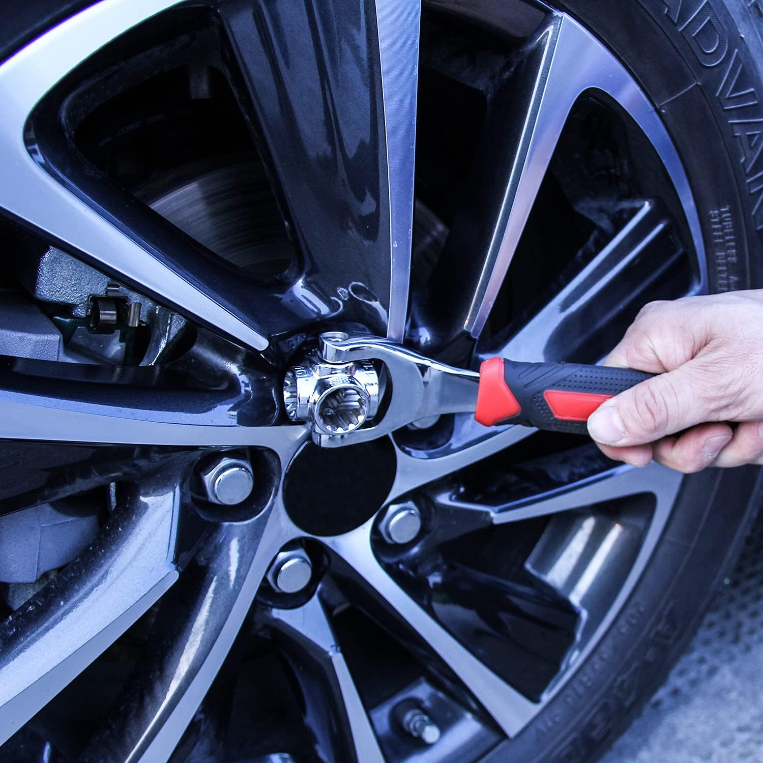 48 In 1 Universal Socket Wrench, Chrome Vanadium Steel, Multi-function Wrench Tool with 360 Degree Rotating Head Spanner Tool for Home and Car Repair