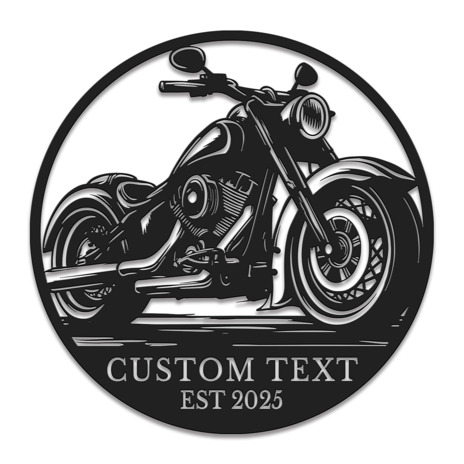 Gewasi Style-1 Personalized Motorcycle Metal Sign - Custom Biker Name Wall Art For Garage, Man Cave & Workshop - Unique Gift For Riders & Dirt Bike Enthusiasts (Style-1)