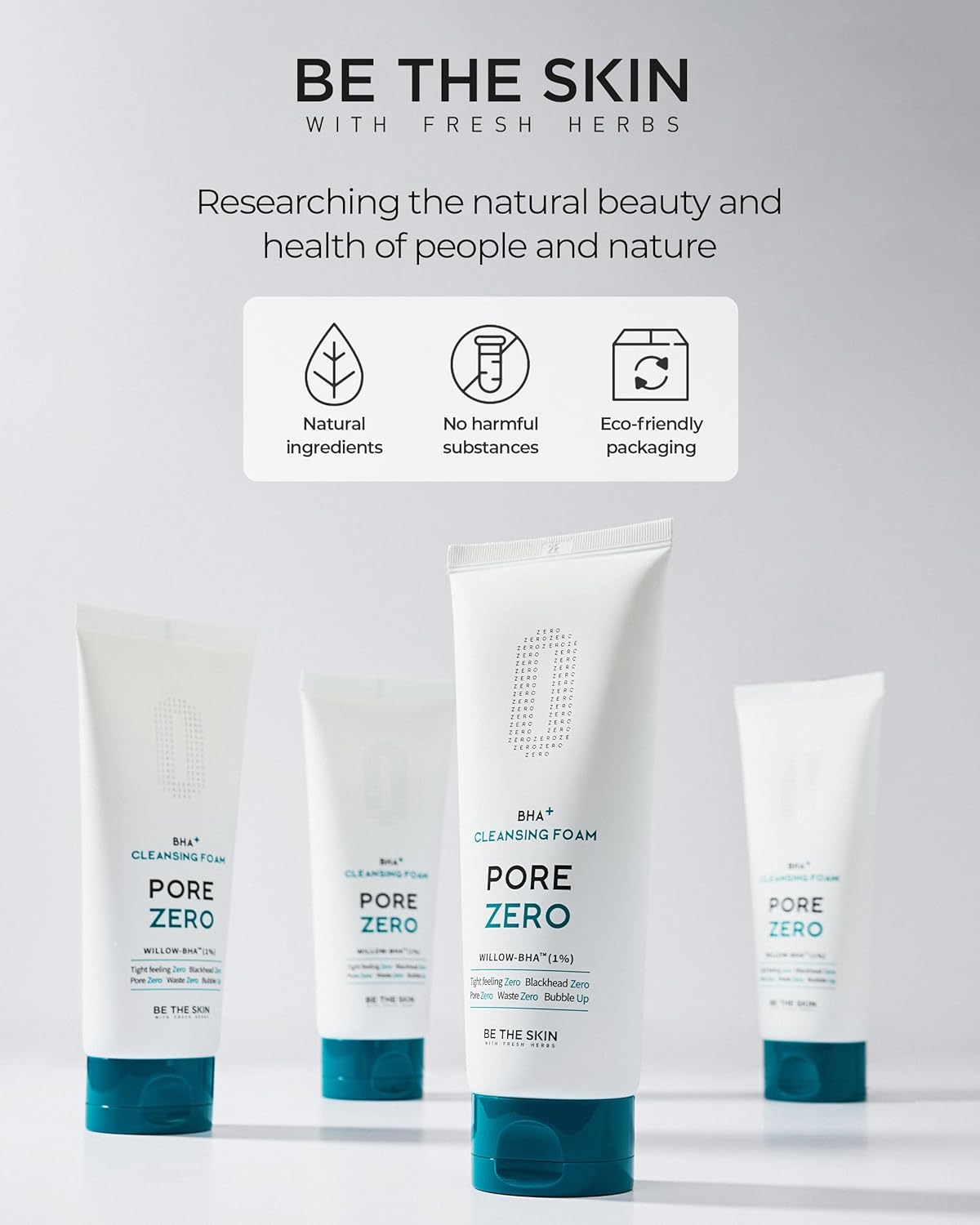 [Be the Skin] BHA+ Pore Zero Cleansing Foam 5.07 fl oz / 150 ml | Face wash cleanser for pore care and sebum control | For sensitive and combination skin - Image 7