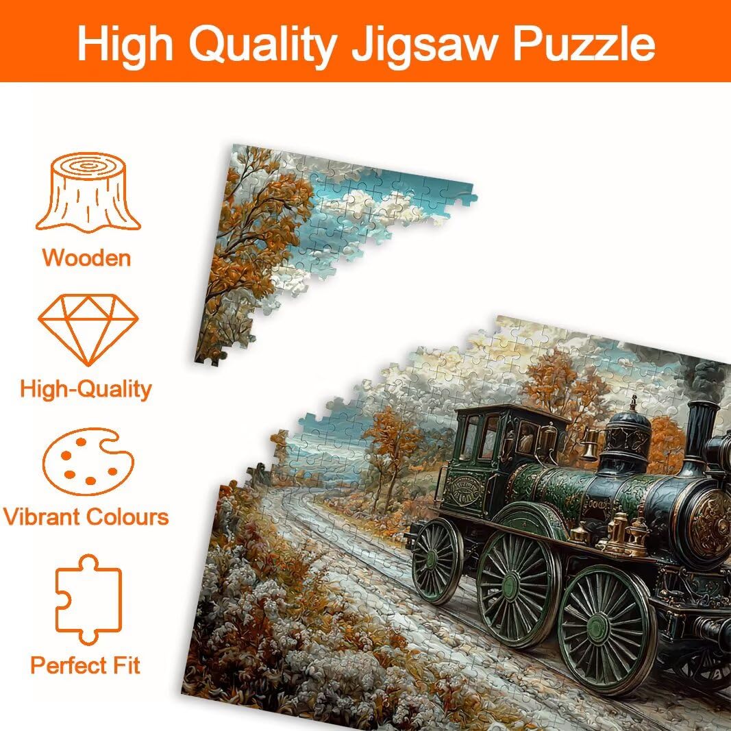 Puzzle 2000 Pezzi, Puzzle Treno, Misura: 100x71cm, Regalo Donna/Uomo -8953