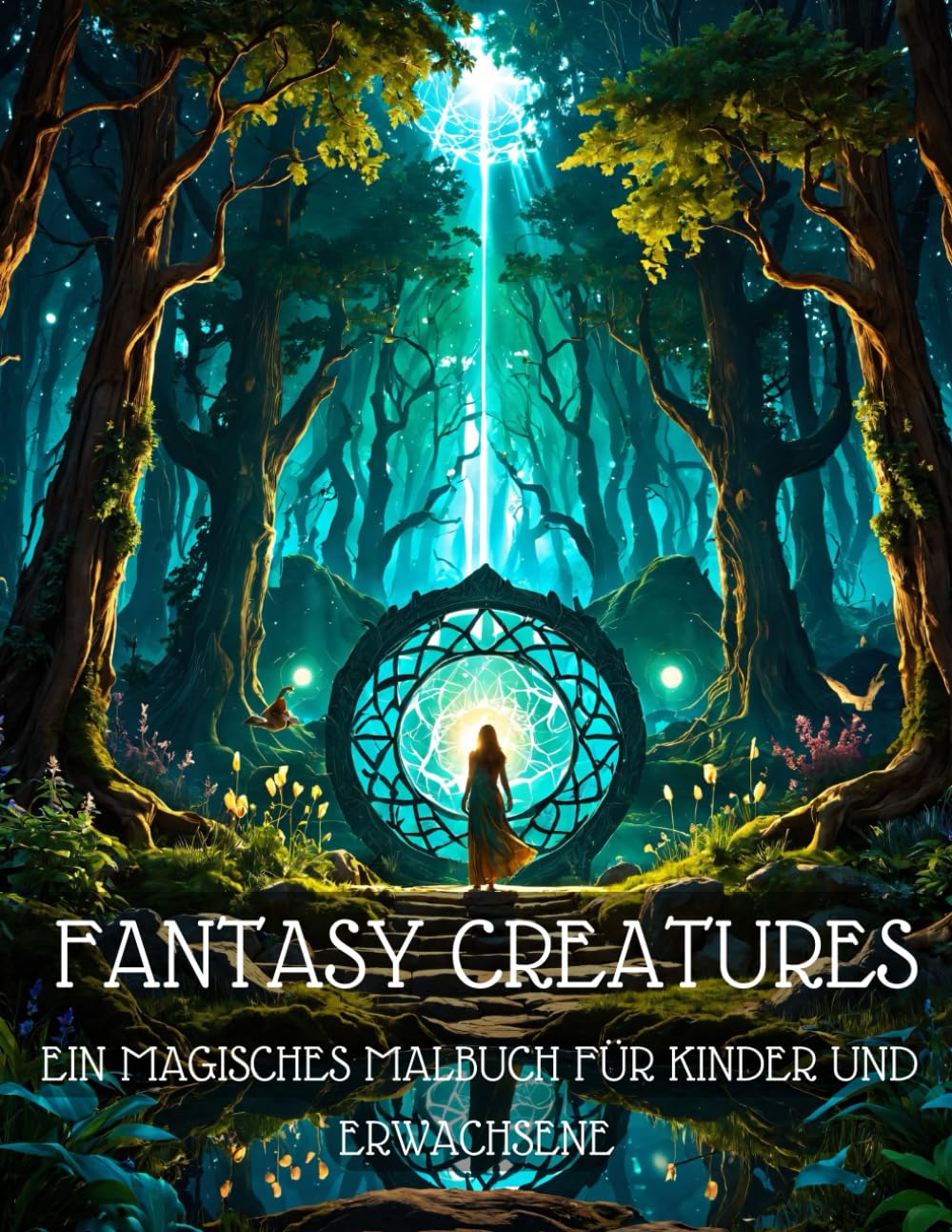 Fantasy Creatures: Ein magisches Malbuch für Kinder und Erwachsene