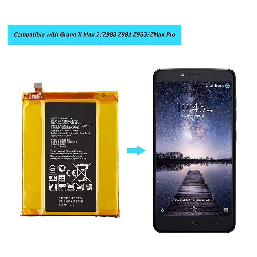 iPhone14 128GB バッテリー98% Amazon.com: Vvsialeek Li3934T44P8H876744 Replacement Battery