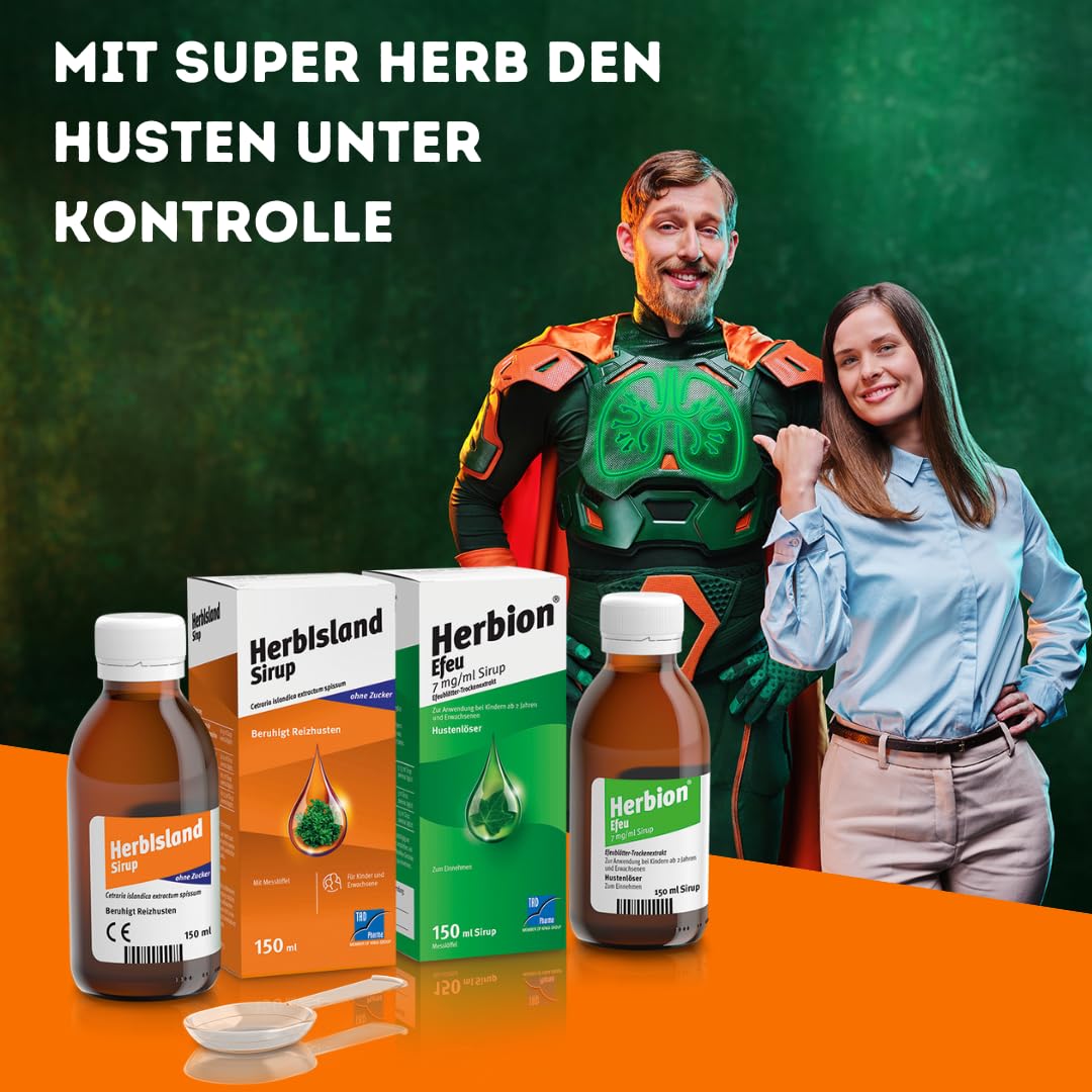 Herbion Efeu Hustensirup: Hustensaft gegen produktiven Husten mit Schleim  fr Erwachsene & Kinder, 150 ml Sirup : Amazon.de: Drogerie & Krperpflege
