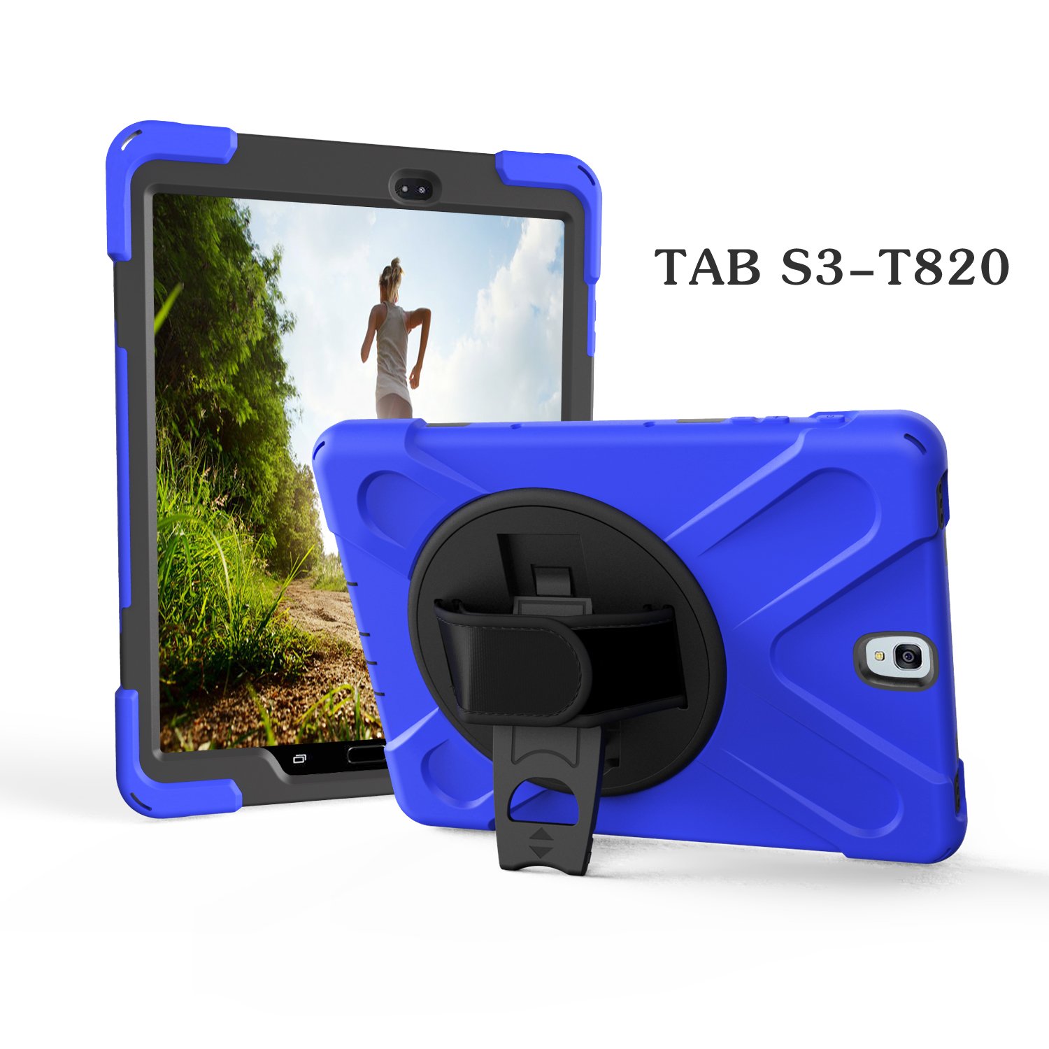 Amazon | Galaxy Tab S3 9.7 ケース 360度 回転 ハンドホルダー 