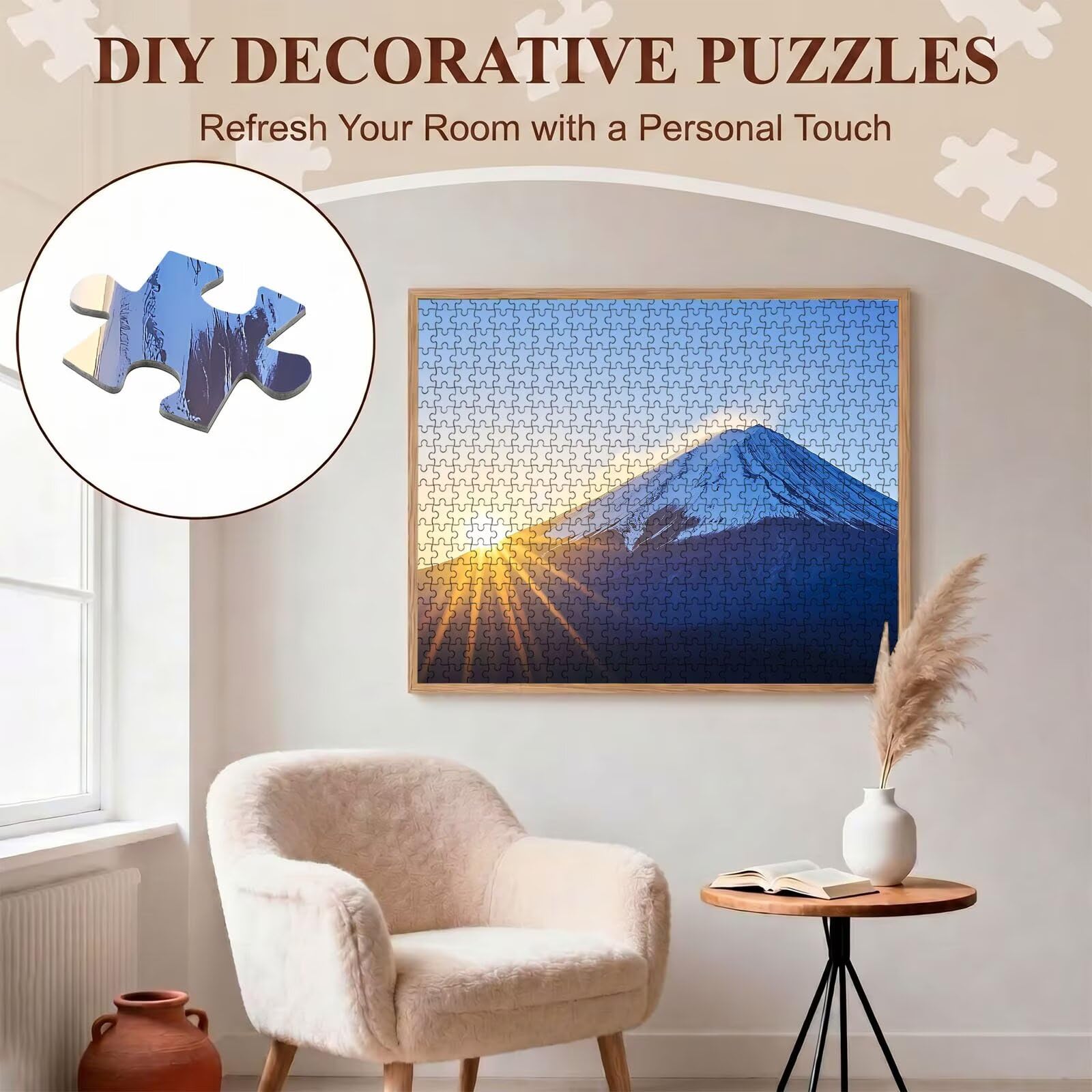 Puzzle 5000 Pezzi Classici, Puzzle paesaggio catena montuosa 156 x 105 cm, Gioco Educativo e Antistress in Legno con Poster Incluso, Ttività Famiglia, Regalo per Appassionati, Decor Parete, f0-513