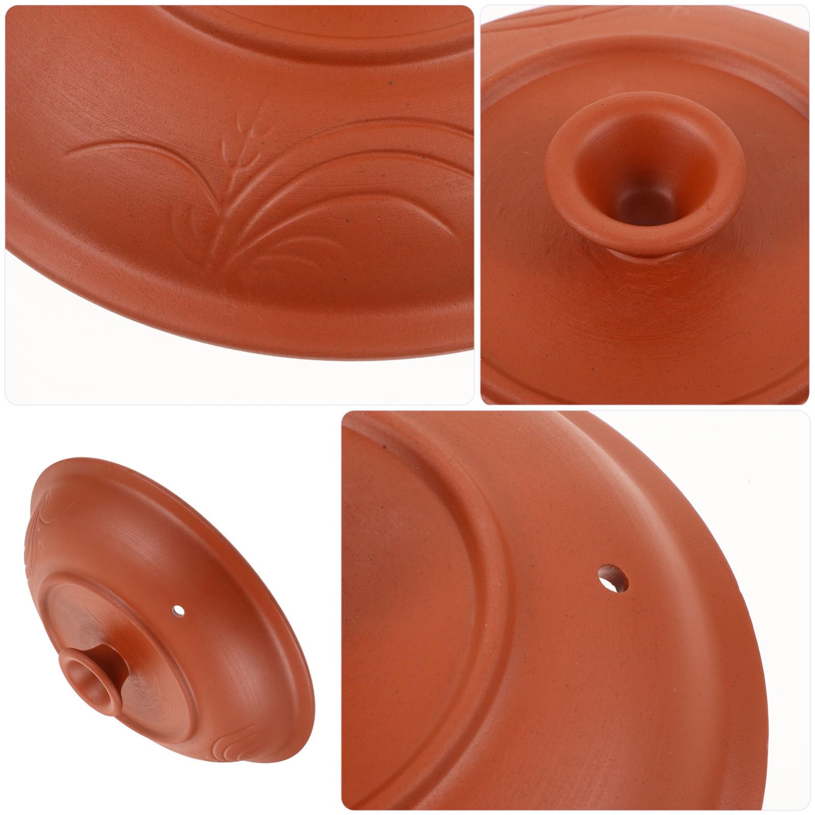 Coperchio Per Pentola Da Stufato in Ceramica Per Casseruola in Terracotta Con Foro Di Sfiato, Accessorio Per Pentole Domestiche Da Cucina, Riutilizzabile e Facile Da Pulire