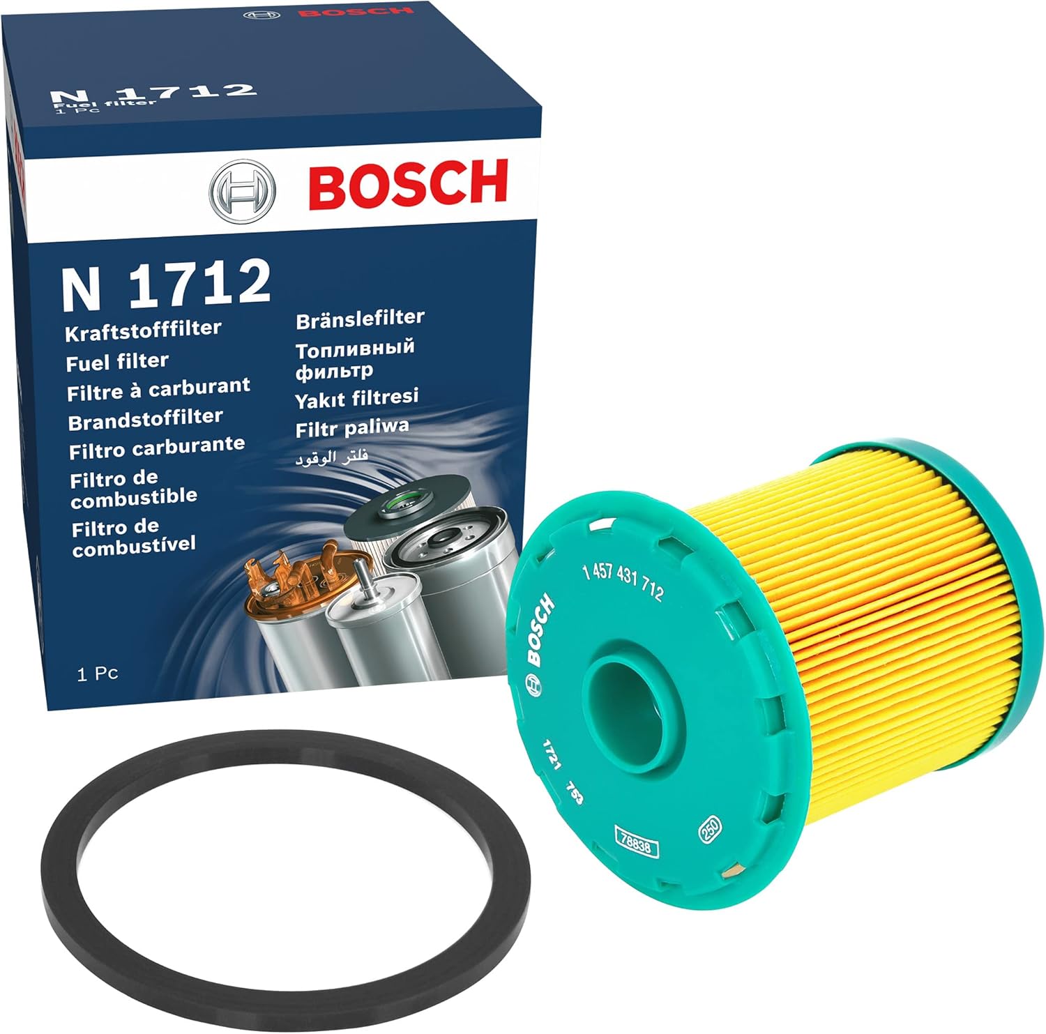 Bosch N4437 Dieselfilter für Autos - scheidet Partikel und Wasser vom