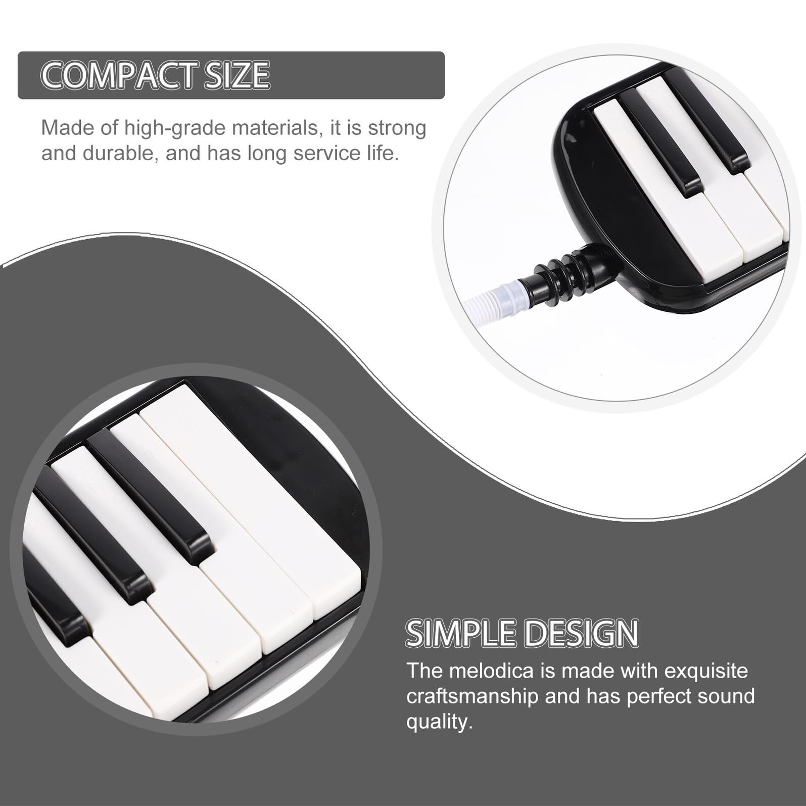 MAGICLULU Melodica Tasti Strumento Melodico Per Principianti Ragazzo Ragazza Adulti Realizzato Materiali Di Robusto e Durevole