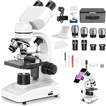 Binocular Microscope 40x-1000x with X-Y Ruler and 4 Lenses