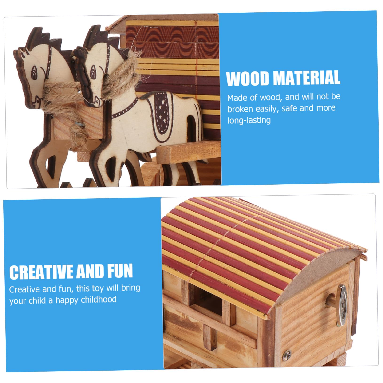 Amazon.co.jp: HOMOCONO アンティーク馬車おもちゃ ヴィンテージ