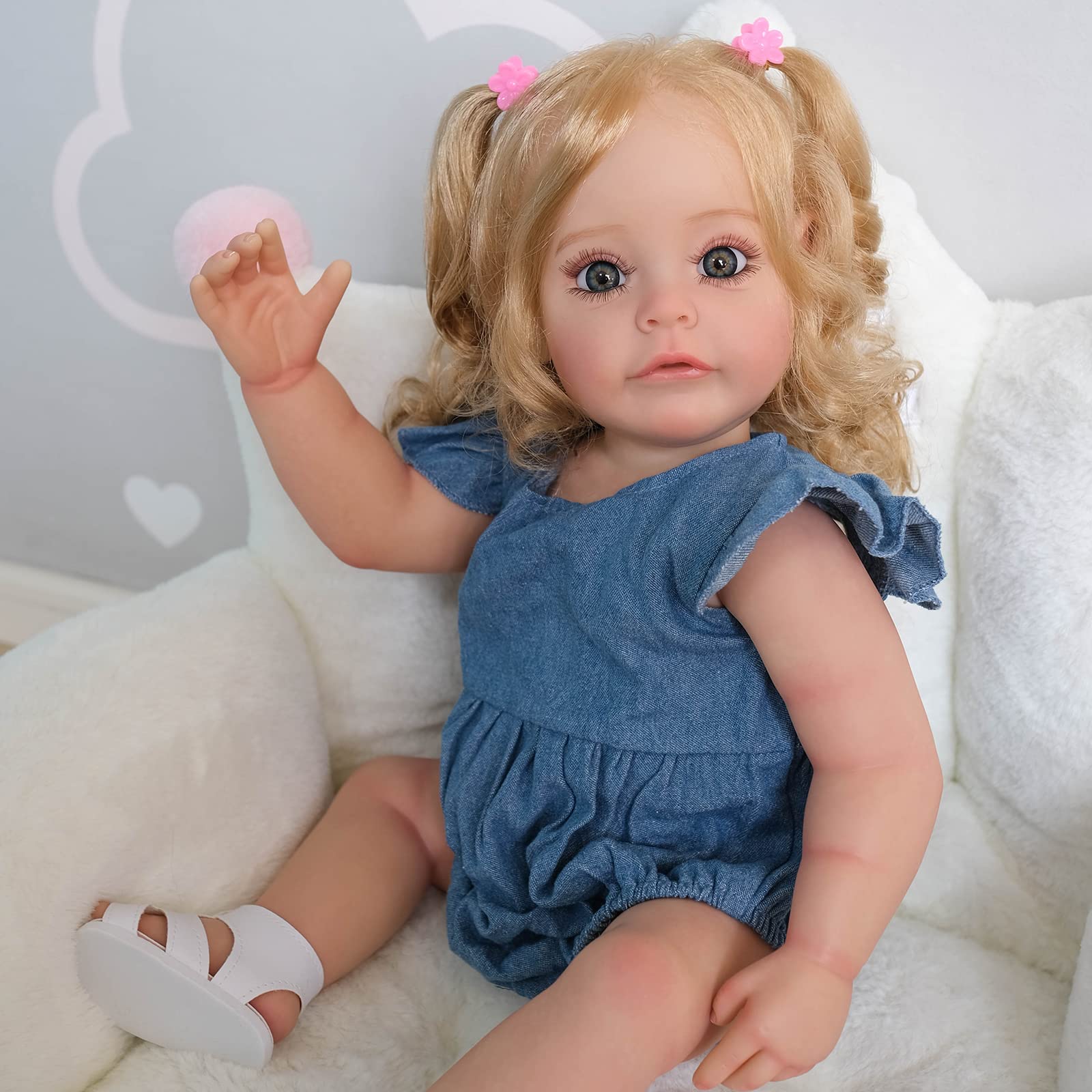 Amazon.co.jp: 55CM フルシリコンリボーン幼児人形女の子 22インチ現実