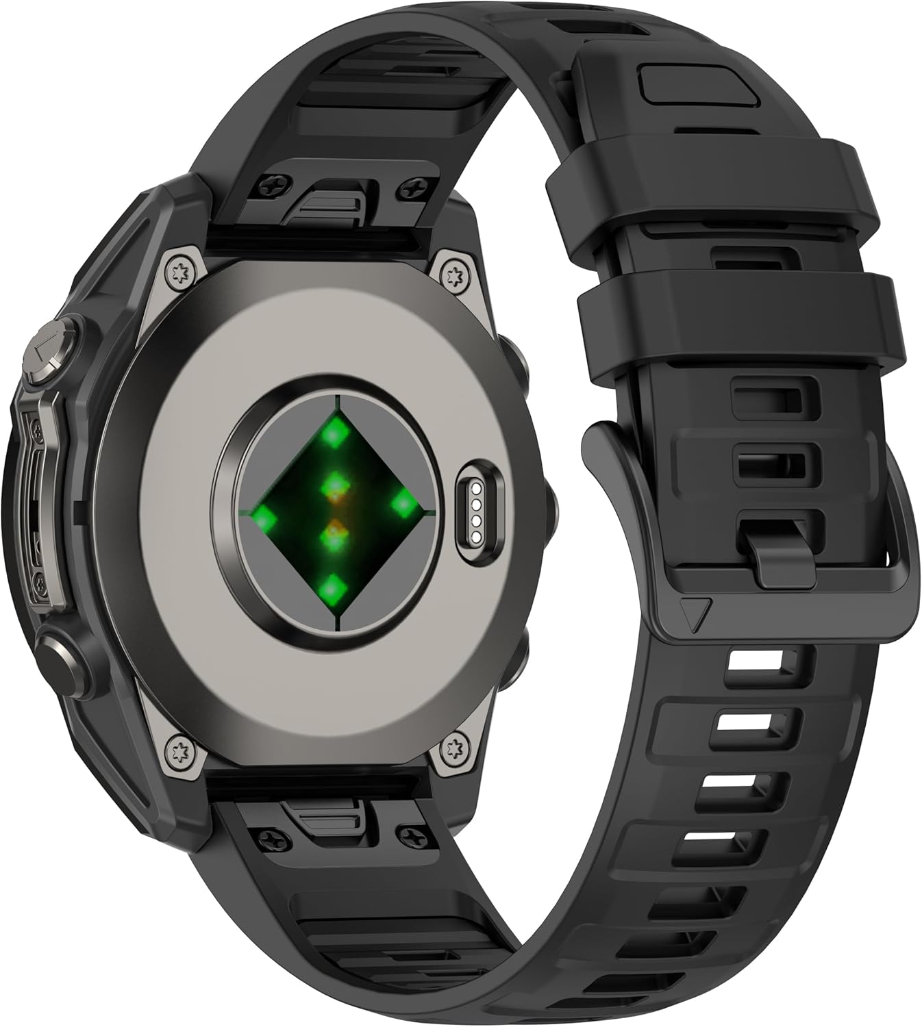 22mm Silicone Watchband Compatible with Garmin Tactix 8/Fenix 8 AMOLED 47mm/7 Pro/7/6 Pro/6/5 Plus/5, QuickFit Straps for Garmin Fenix E/Forerunner 965/955/945/Descent G2/G1 Solar - Image 4