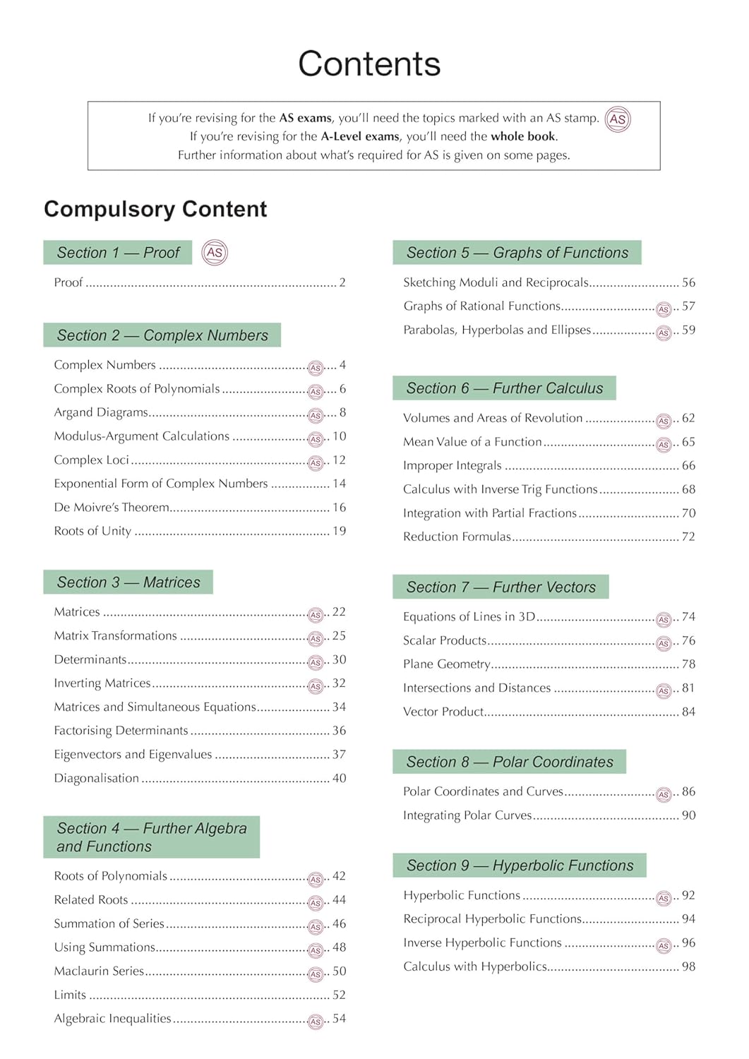 AS & ALevel Further Maths For AQA      Paperback – April 6, 2018