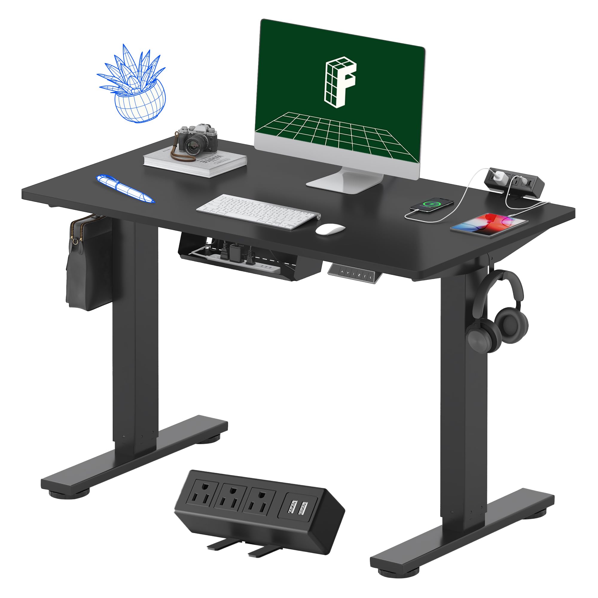 FLEXISPOT EN1 Electric Standing Desk: 40" Whole-Piece Top — A Smart WFH Investment?