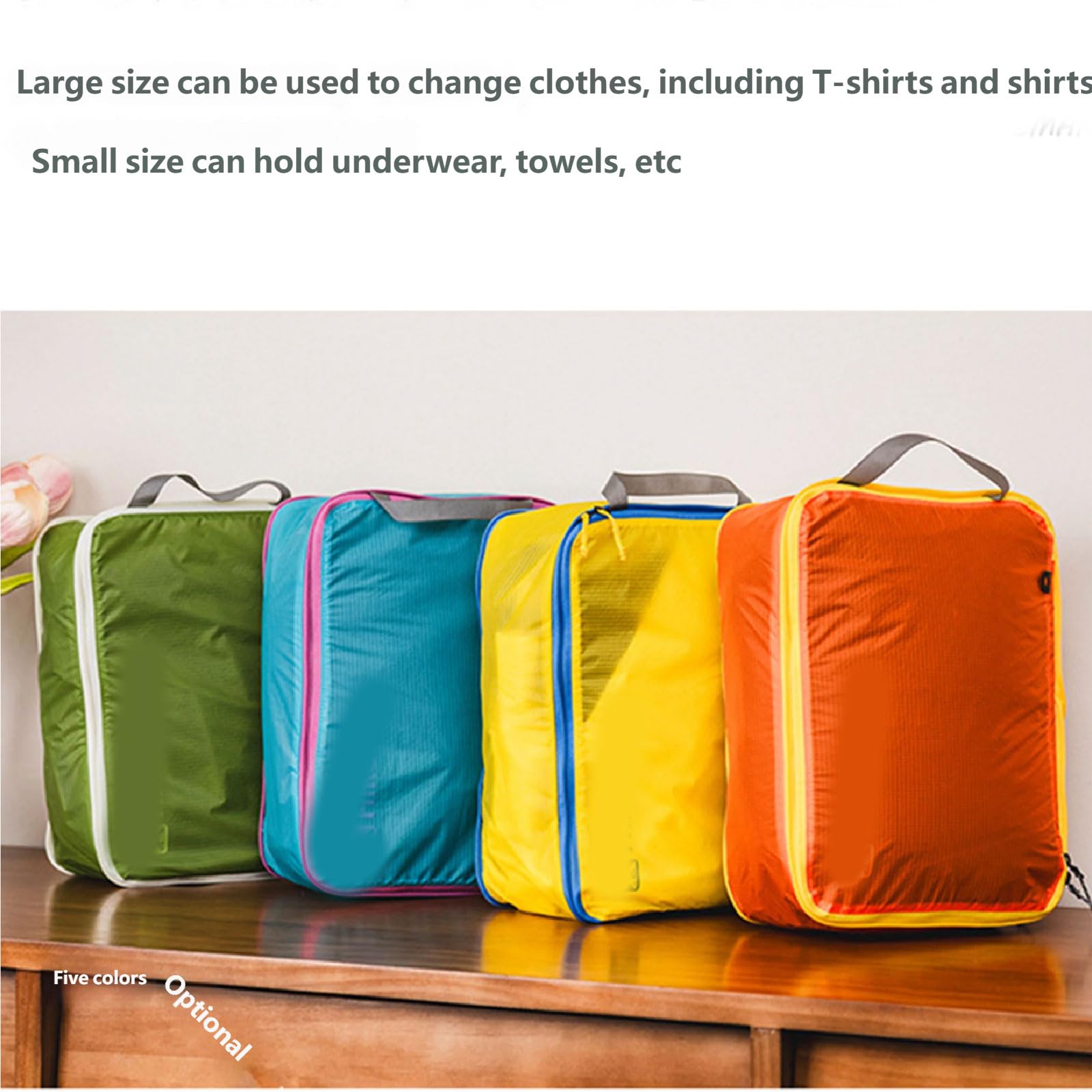 Organizzatori da viaggio multiuso sacchetti di stoccaggio a compressione sacchetto di stoccaggio in tessuto con cuciture rinforzate per un uso prolungato borse per bagagli sottili