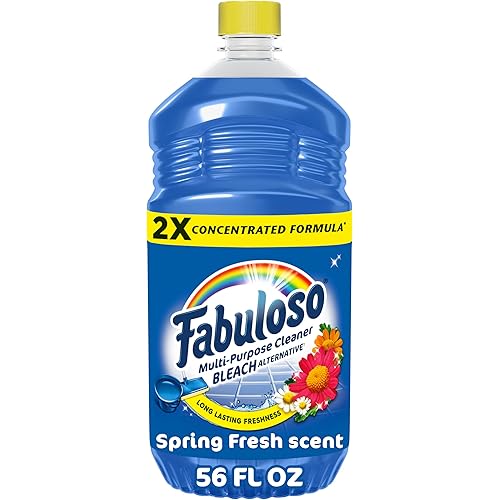 Fabuloso Multi-Purpose Cleaner and Floor Cleaner, 2X Concentrated Formula, Long-Lasting Freshness, Spring Fresh Scent, 56 oz