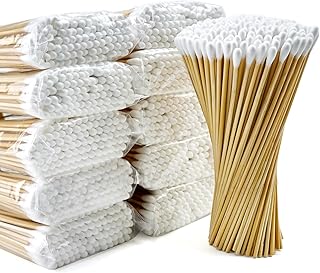 1000 hisopos largos de algodón con palos de m...