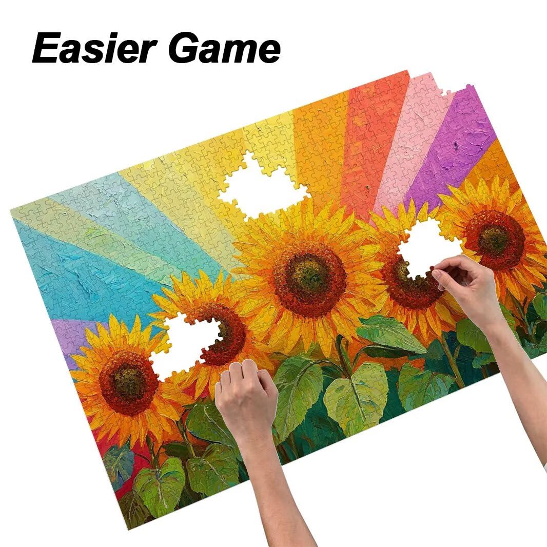 Puzzle 1000 Teile, Sonnenblume Puzzle Erwachsene, Klassische Puzzles -4844