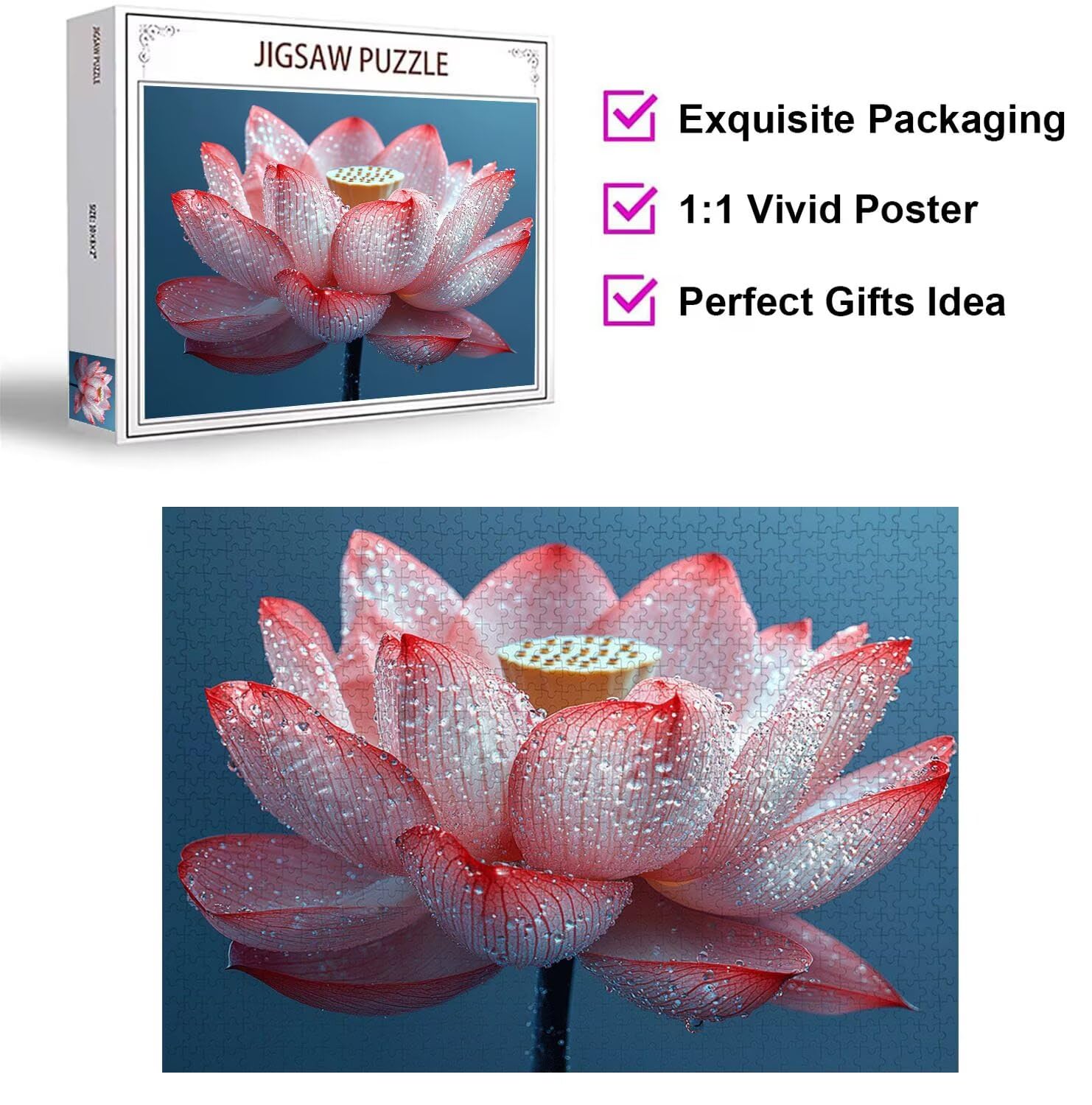 Puzzle 6000 Pezzi Lotus Puzzle Classici per Gioco Familiare, n-420