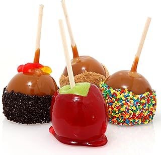 Perfect Stix WRS55SP-200 Wooden Candy Apple Skewer Stick - 5-1/2" x 3/16" Semi Pointed, 0.2" Height, 0.4" Width, 5.5" Length (Pack of 200)