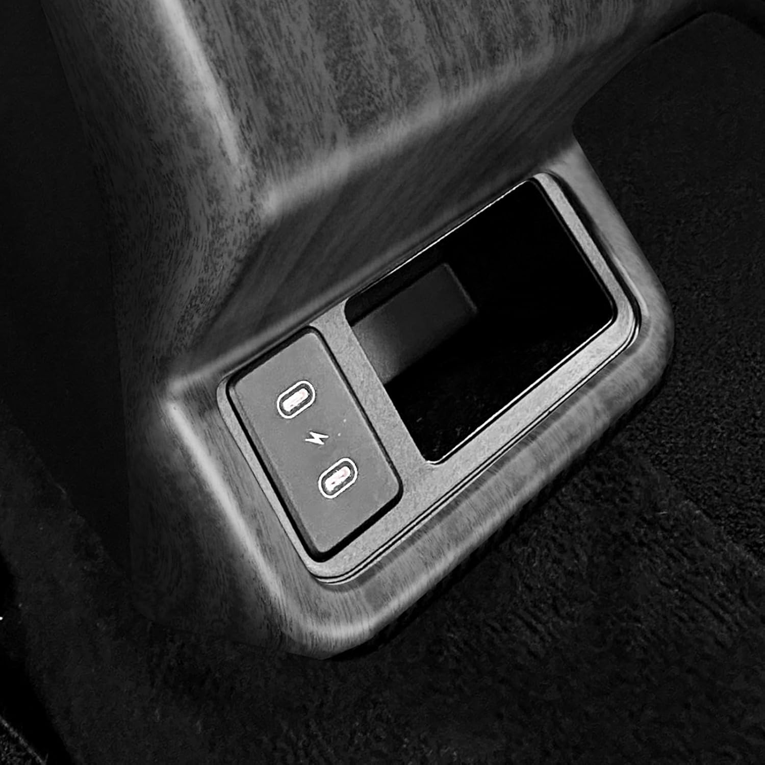 YOUTOOCAR Rear AC Vent Cover Compatible with Kia K4 2025-2026 Accessories (Wood Grain)