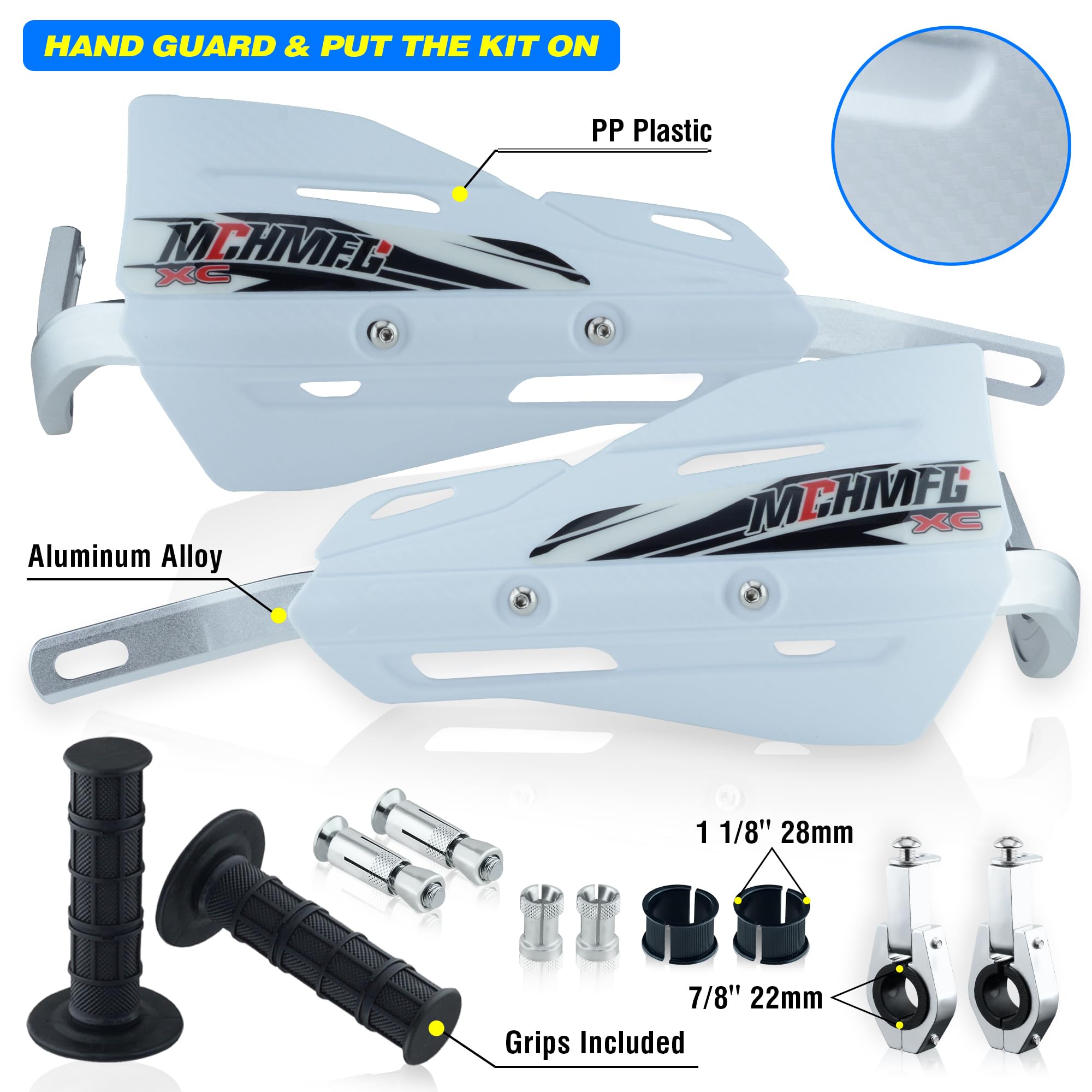 MAGNEGEN パイププロテクター Amazon.com: MCHMFG Dirt Bike Handguards with Grips - 7/8