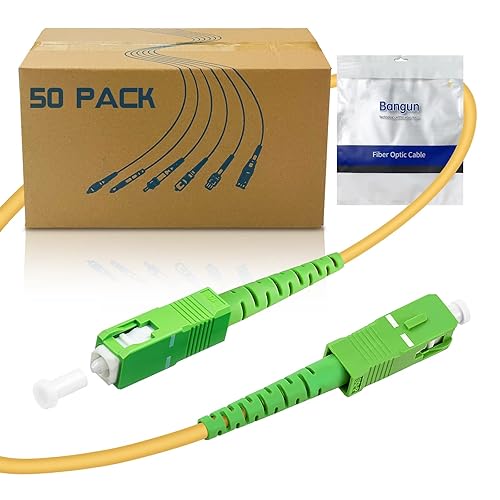 Miniatura 17 de SC/APC a SC/APC Cable de Fibra Óptica para Internet, Cable de Conexión de Modo Simple Blindado, Cordón de Conexión Óptica de Fibra Óptica - SIMPLEX