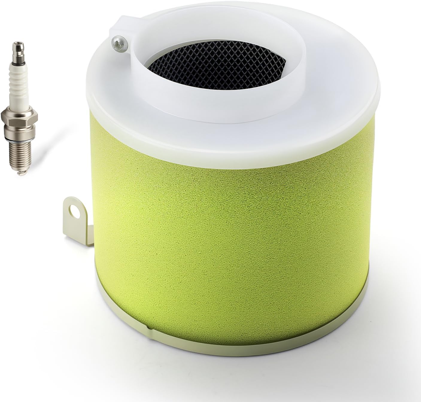 Air Cleaner + Body Guide Kit + Spark plug For 1989-2005 Kawasaki KLF300C/B Bayou 300 KVF300 KVF400 Prairie 300 400