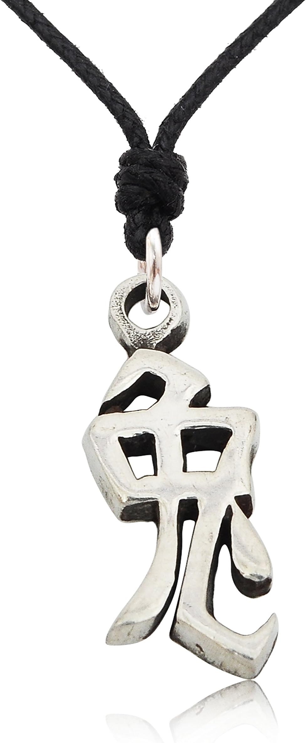 Year of The Rabbit Chinese Silver Pewter Charm Necklace Pendant Jewelry