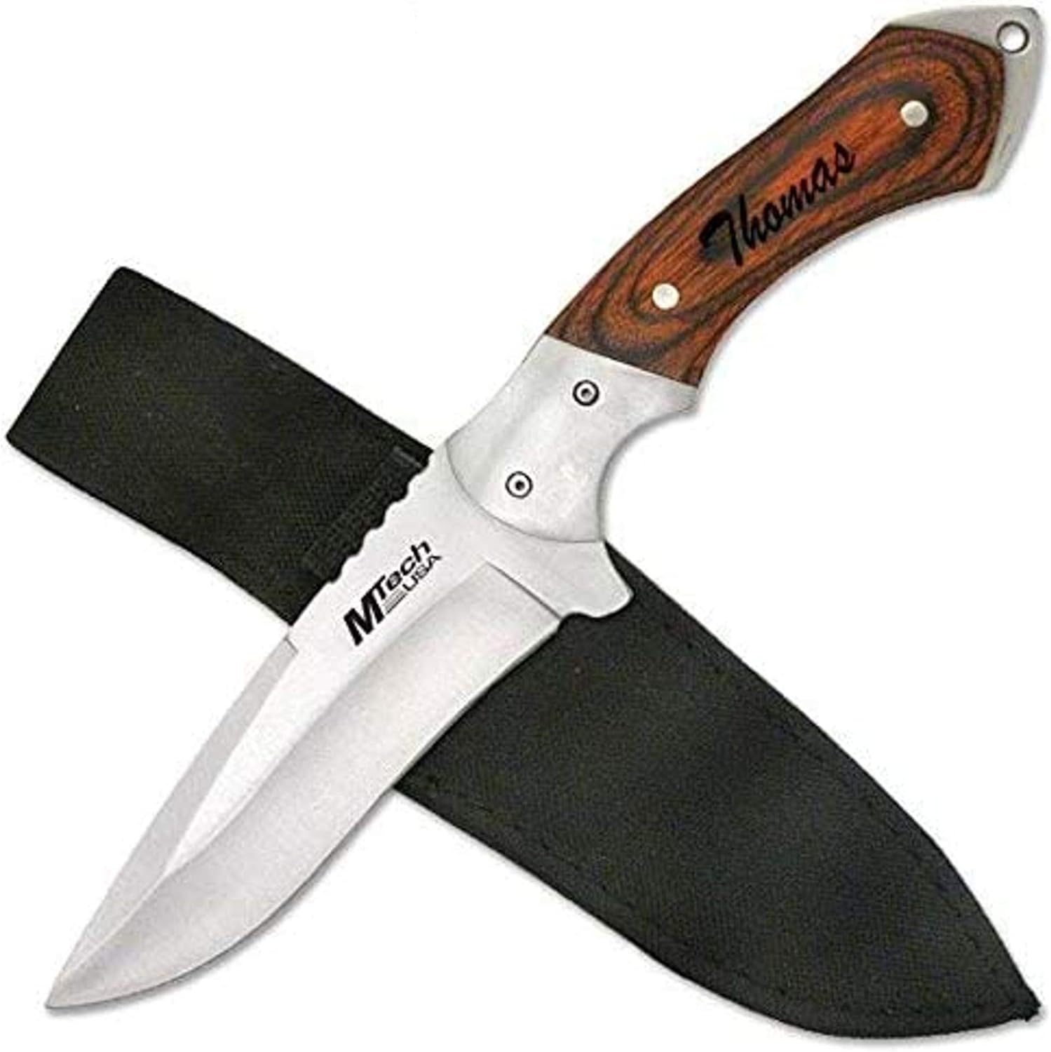 Free Engraving - Pakkawood Handle Fixed Blade Knife