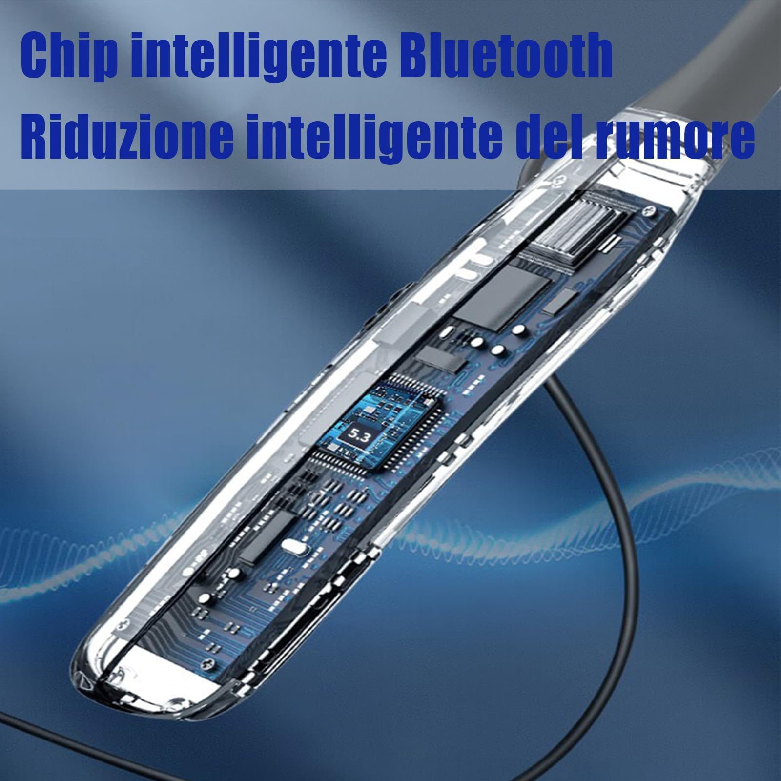 amplificatore acustico montato sul collo,amplificatore audio e gli auricolari Bluetooth si combinano in uno, ricaricabile, adatto per anziani e adulti per guardare la TV e chattare