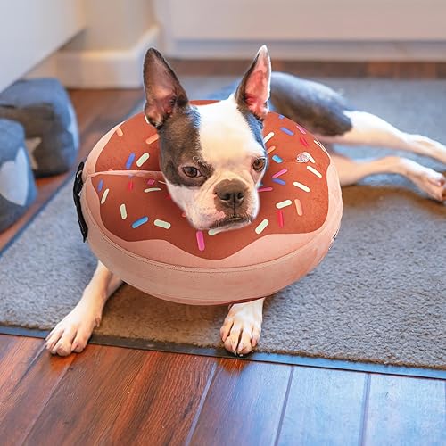 Miniatura 8 de BEAUTYZOO Alternativa al cono para perro después de la cirugía para perros grandes, medianos y pequeños, collar de cono inflable suave para perros y