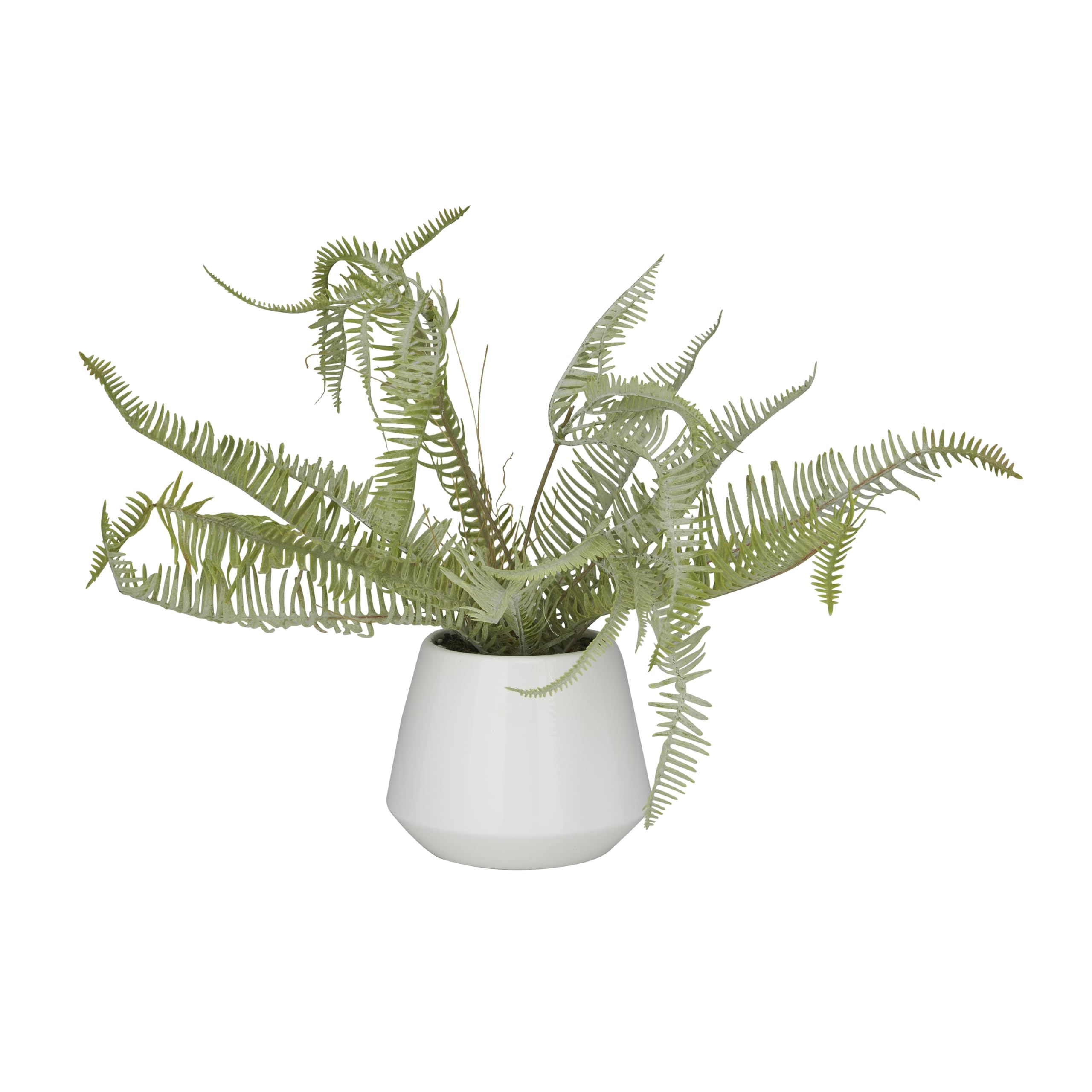 Fougère artificielle avec pot en céramique Deco 79 plante verte durable