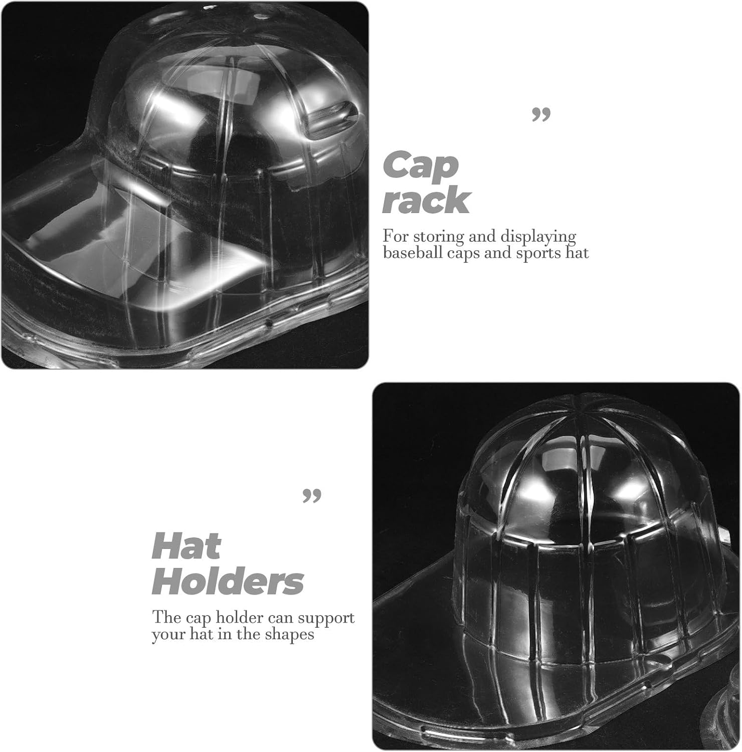 Luxshiny Baseball Cap Display Holder with Shape Support image 3