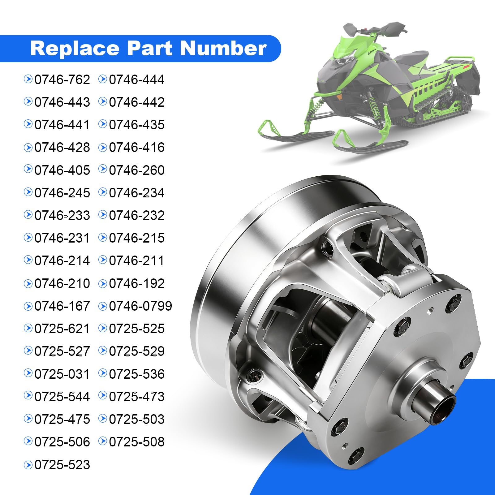 Amazon.com: JDMSPEED New Primary Drive Clutch 0746-435 0746-443