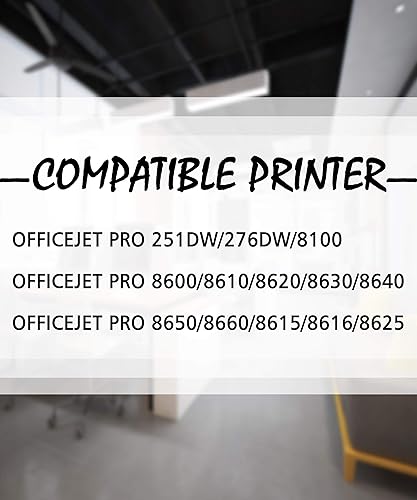 Miniatura 3 de Paquete de 4 cartuchos de tinta de repuesto compatibles con dispositivos inteligentes para impresoras HP 950XL 951XL 950 XL 951 XL para OfficeJet