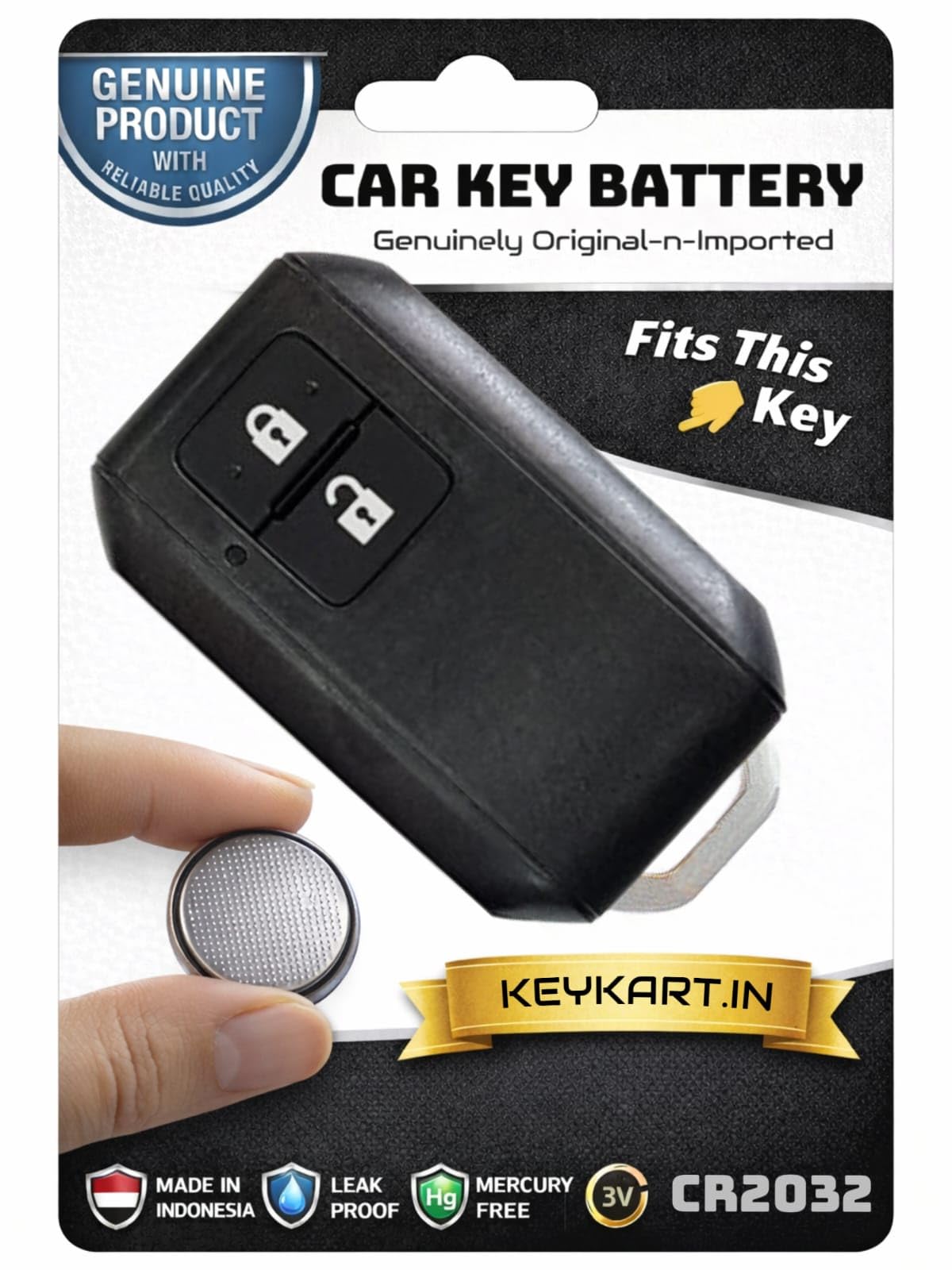 3V Lithium Coin Battery Cell - Maruti Suzuki Car Remote Key Battery I KEYFOB I Smart Key Battery, Original-n-Genuine Automotive Series I *CR2032/SUZ/003* (Pack for 1 Key)-image-36