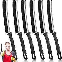 Vista 1 de Cepillo de limpieza de hendiduras, nueva herramienta multifuncional de limpieza de huecos, cepillo de baño para huecos, cepillo limpiador de 2-Negro