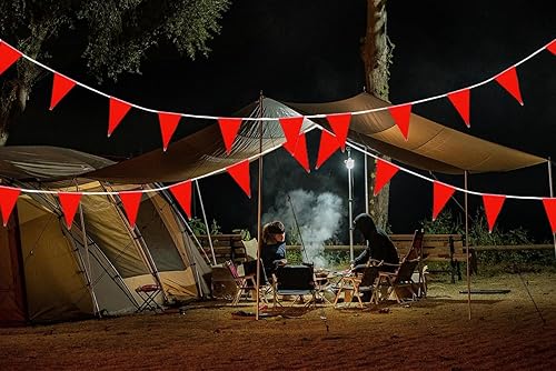 Miniatura 5 de Banderines para decoraciones de fiesta (rojo)