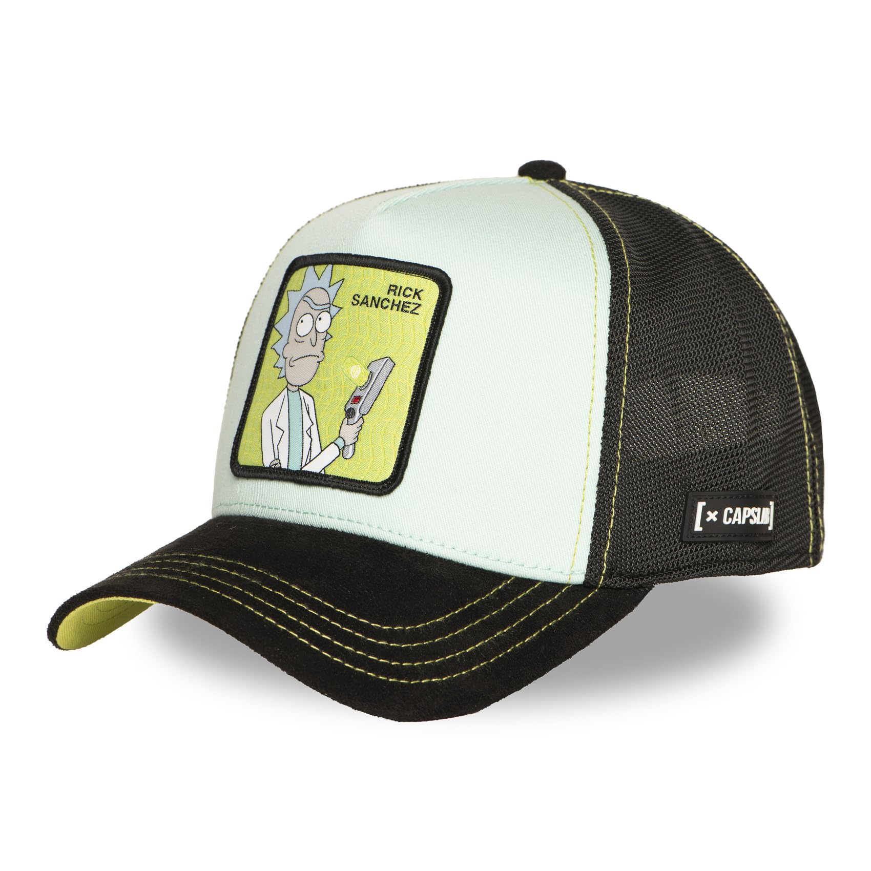 Capslab Men's Green & Wo's Cap, Rick And Morty Trucker Cap, Adjustable By Snapback, One Size