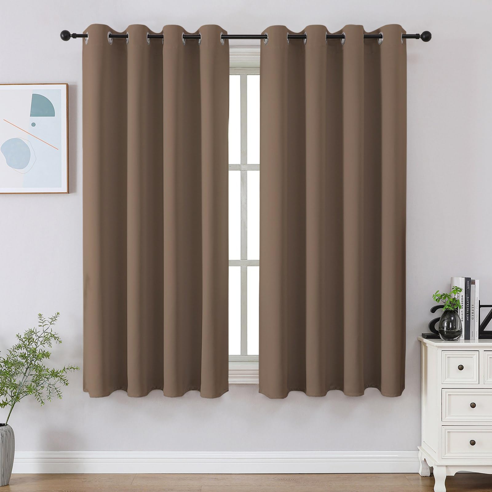 CUCRAF Blackout Curtains for Bedroom,Thermal Insulated Room Darkening Grommet Window Curtains & Drape