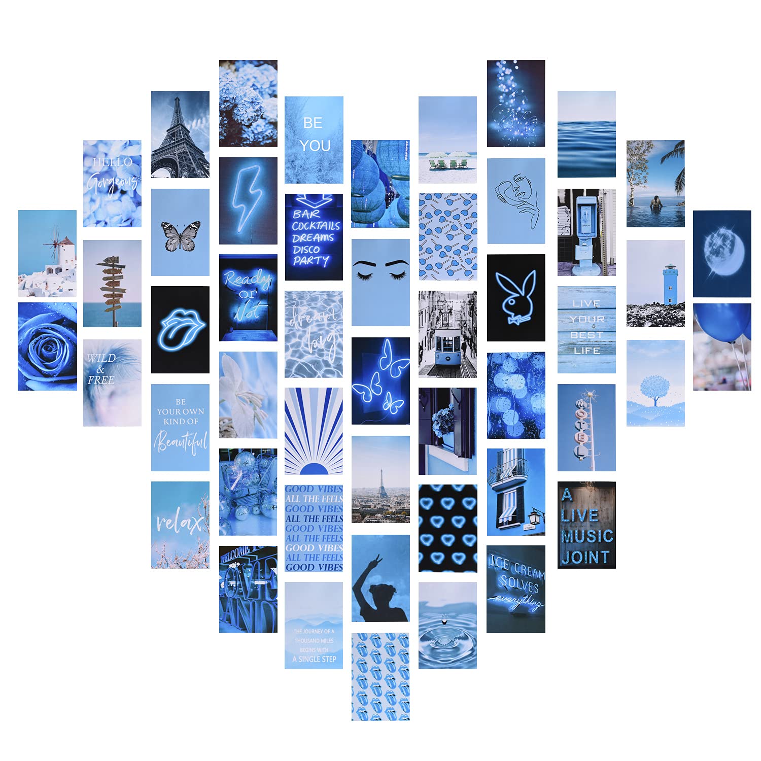 Buy photo collage kit for wall aesthetic, Picture Collage Kit Room