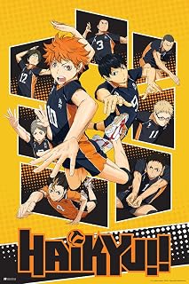 Haikyuu Karasuno High School Volleyball Team Poster - Shoyo Anime Stuff Manga Merch Cool Wall Art Print 12x18