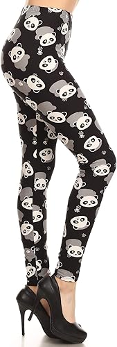 Leggings Depot High Waisted Checkered & Animal Print Leggings for Women - Regular, Plus, 1X3X, 3X5X