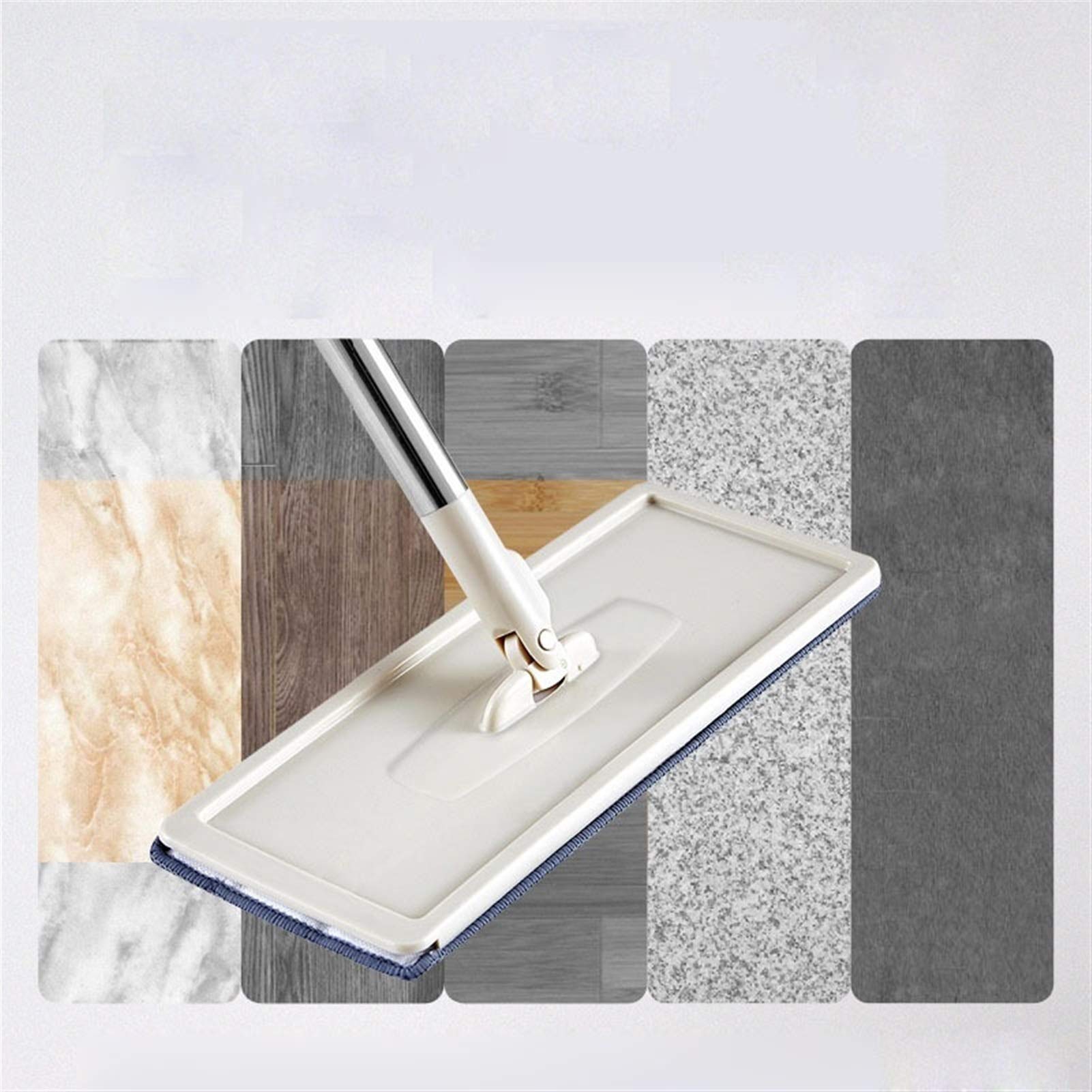 Panno mop con Secchio Mop strizzatore a Mano Libera Sistema di Pulizia e Lavaggio a Secco Lavaggio a Secco Pavimento in Microfibra (Colore: Solo 10 Pezzi)