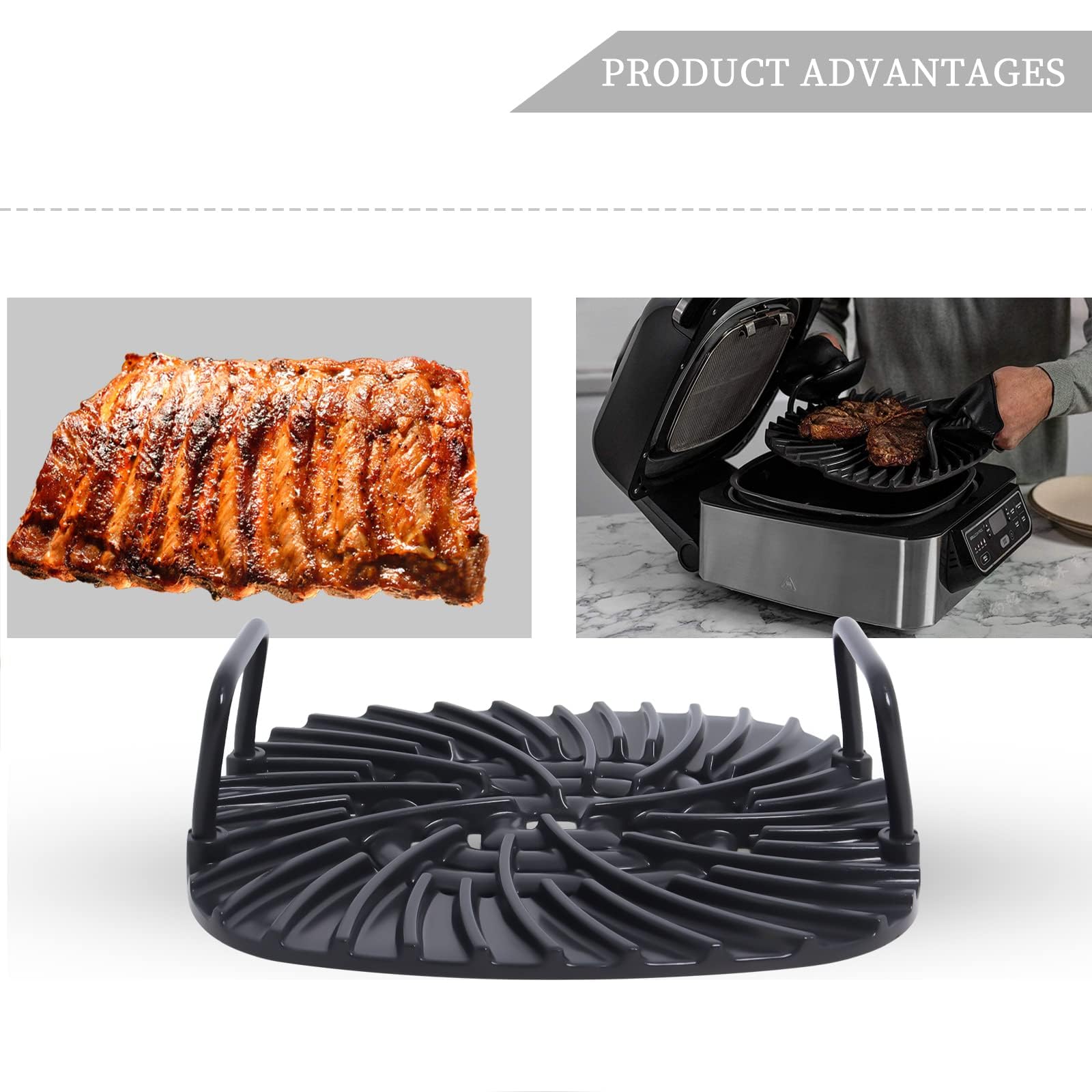 50 pezzi di carta pergamena per friggrice ad aria per Ninja Foodi Grill 5-in-1 AG301 Accessori Ninja Foodi Accessori per friggrice ad aria Fodera per friggrice ad aria  15