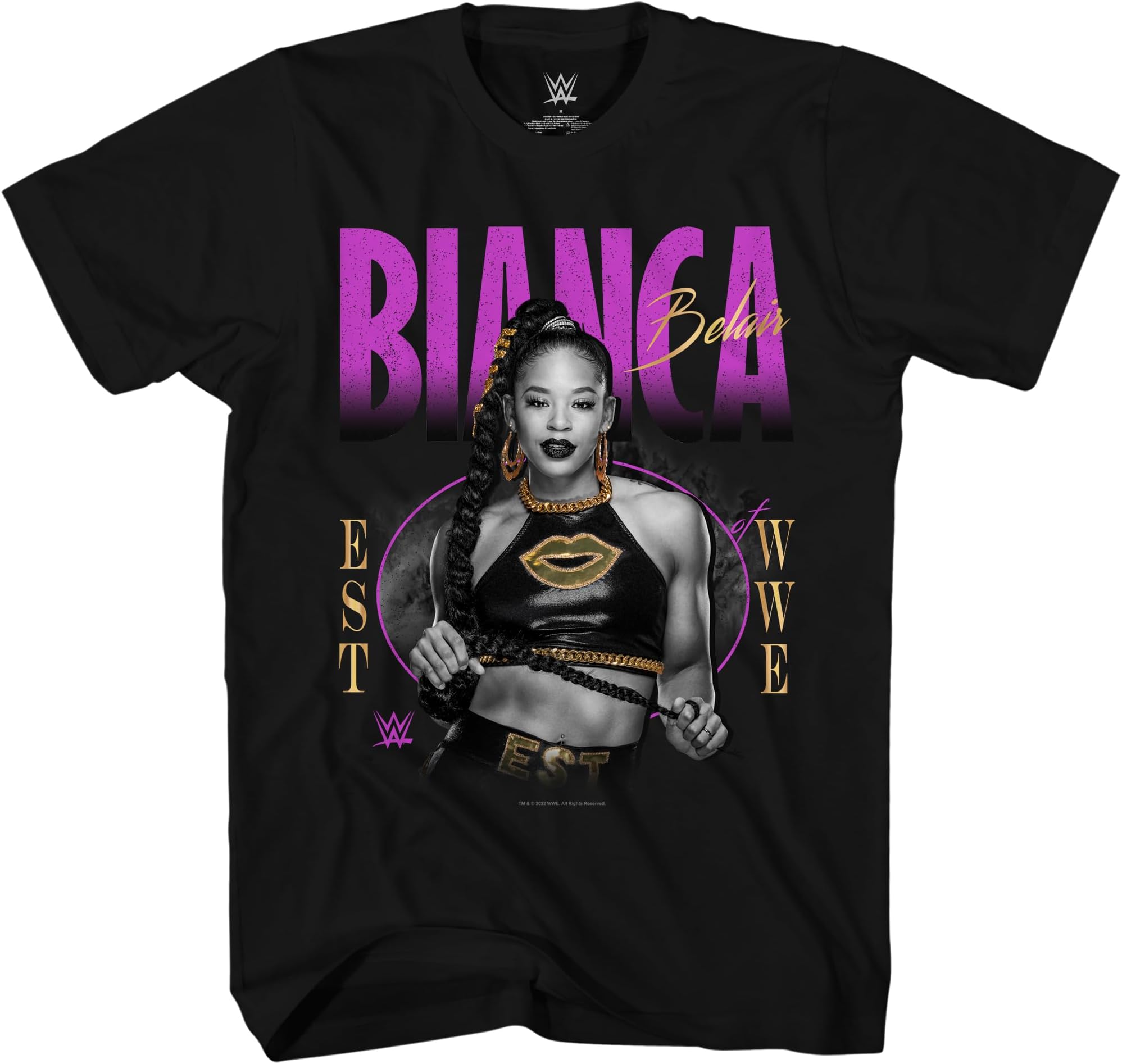 WWEBianca Belair EST Bling Wrestling Adult T-Shirt
